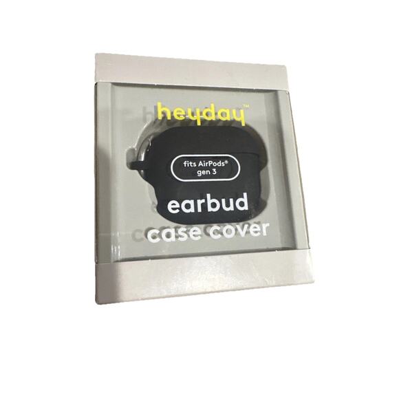 Heyday Black Silicone Earbud Case Fits Airpod Gen 3 New! Wireless Charge Comp - Picture 1 of 4